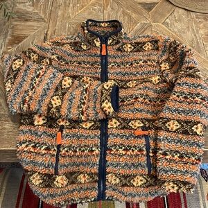 J Crew kids southwest pattern fleece jacket size XL